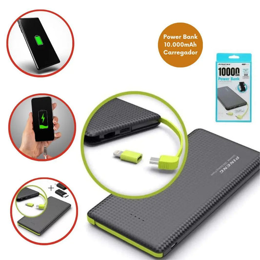 Pineng Power Bank - Carregador portátil 10.000mAh