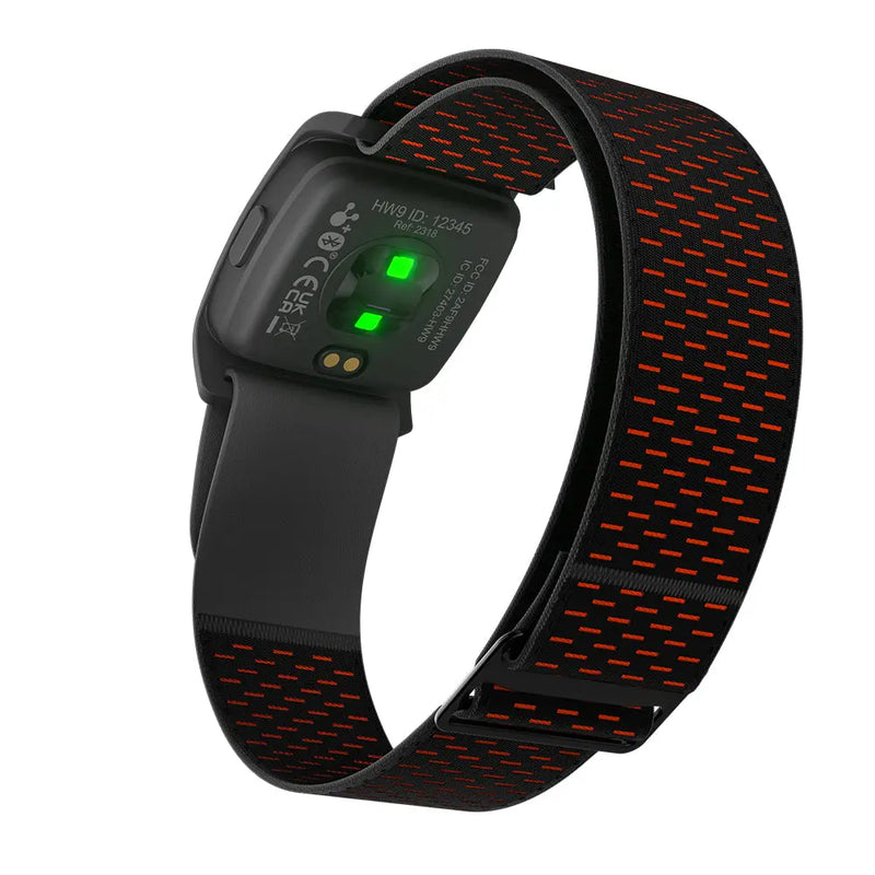 COOSPO HW9 - Braçadeira Monitora de Frequência Cardiaca - Zonas de FC/Calorias Sensor HRM.