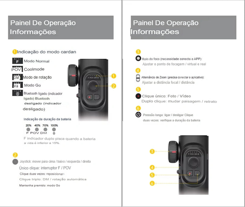 Gimbal Smart XE - Estabilizador e Detecção Facial