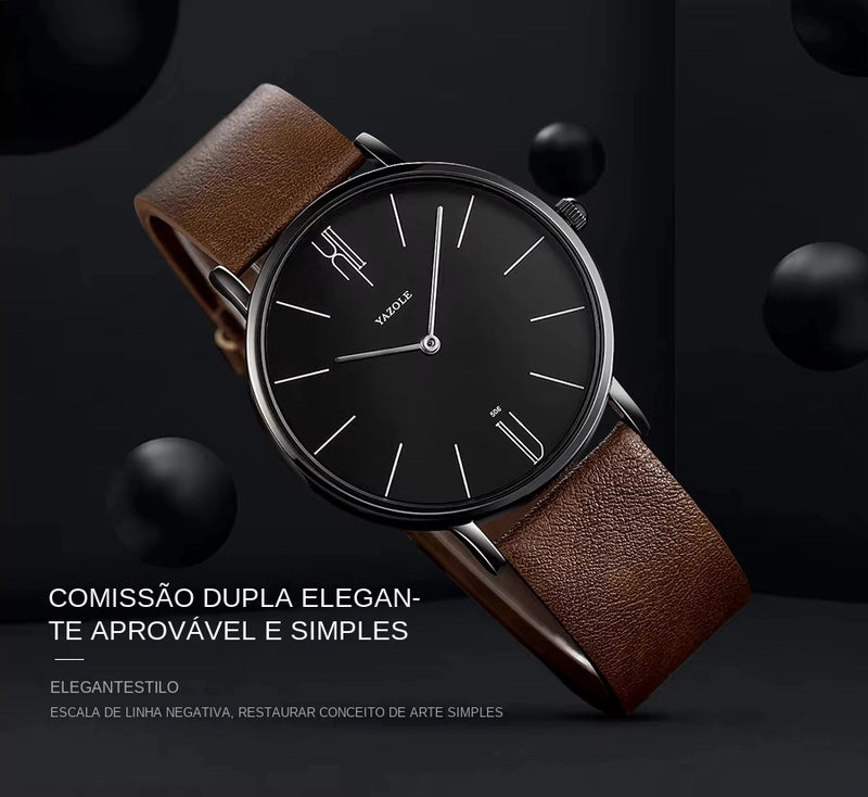 Relógio YAZOLE Urban -Estilo e Elegancia